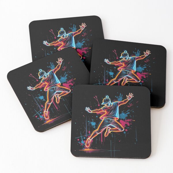 Item preview, Street art Neon Street Dancer - Energetic Urban Art designed and sold by latelierdechris.