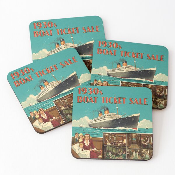 Item preview, Boat ticket sales 1930 designed and sold by MIBdesign.