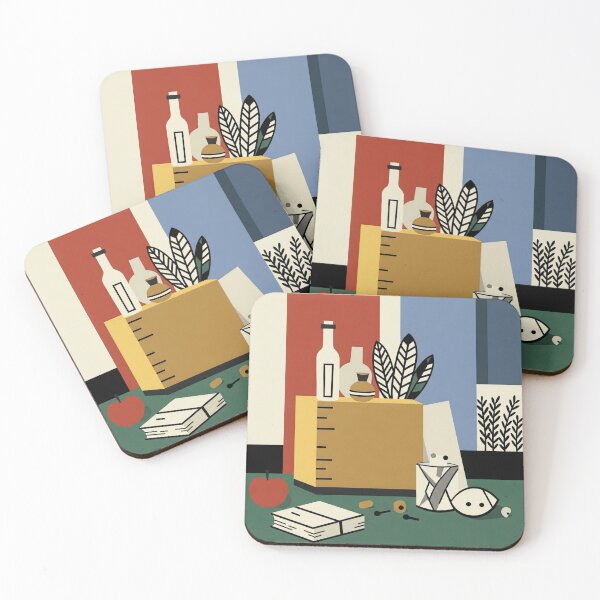 Item preview, "Bold Cubist Composition – Fernand Léger Inspired Art" designed and sold by TwoDotsStudio.