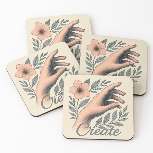 Item preview, Create Your Reality – Vintage Floral Hand designed and sold by SolaoLab.