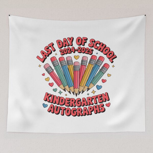 Item preview, Funny Last Day of School 2024-2025 Kindergarten Autographs designed and sold by ArtByKatti.