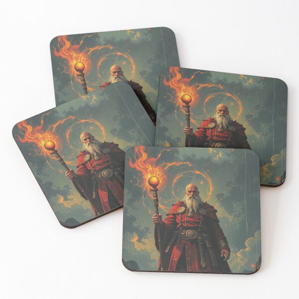 Item preview, The Flamecaller – Epic Fire Mage in a Stormy Fantasy Realm designed and sold by DiceWay.