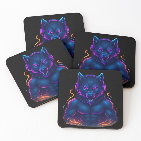 Item preview, Alpha Neon Wolf – Power in Silence designed and sold by Moon steps.
