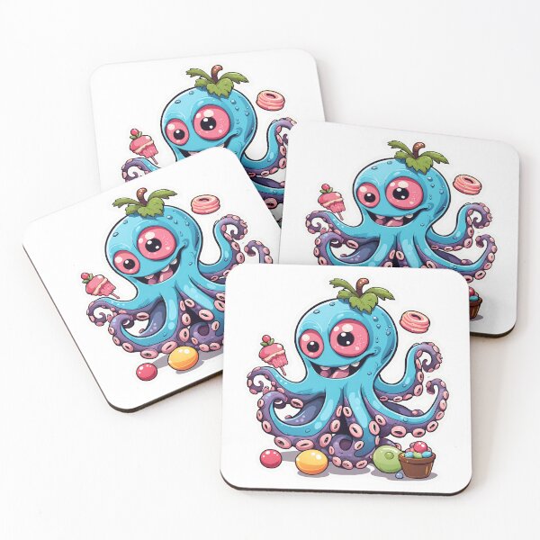 Item preview, Delicious weird Octopus Monster`s designed and sold by Vj-Sets-Shop.