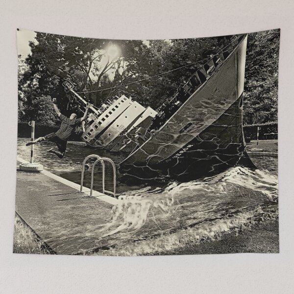 Item preview, Sinking Ship in Pool Collage designed and sold by caracatita75.