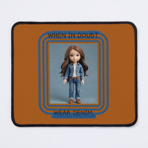 Item preview, WHEN IN DOUBT - WEAR DENIM. designed and sold by dontcryimhere.