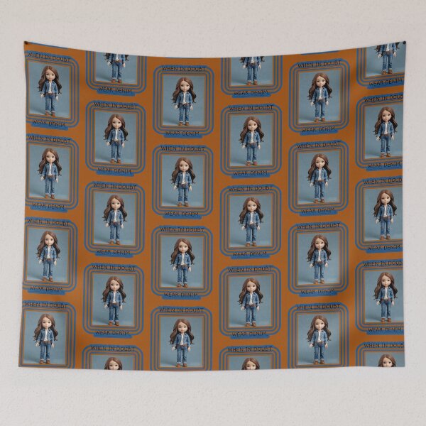 Item preview, WHEN IN DOUBT - WEAR DENIM. designed and sold by dontcryimhere.
