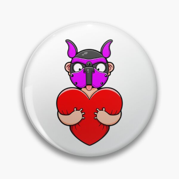 Item preview, Gay Pink Pup Love | Cute Queer Kink Illustration designed and sold by Love Burty.