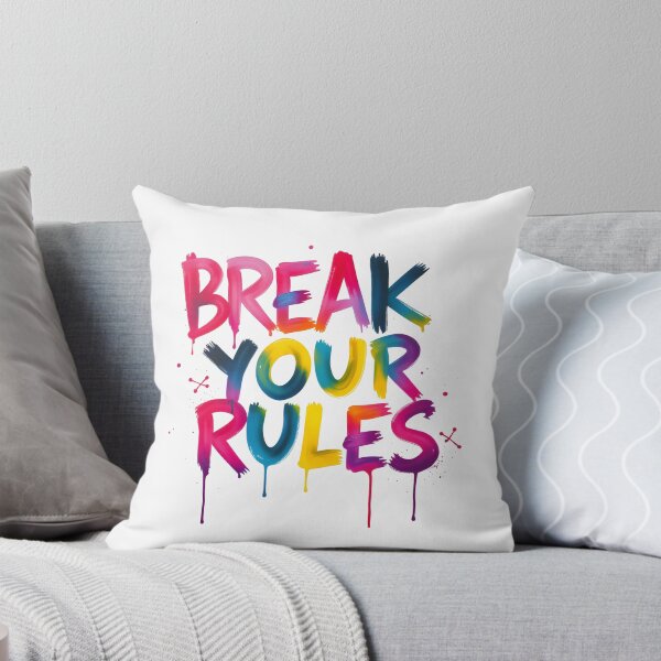 Aperçu de l'œuvre Street art Graffiti Break your rules - Break the rules créée et vendue par latelierdechris.