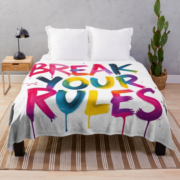 Item preview, Street art Graffiti Break your rules - Break the rules designed and sold by latelierdechris.