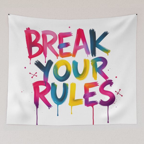 Item preview, Street art Graffiti Break your rules - Break the rules designed and sold by latelierdechris.