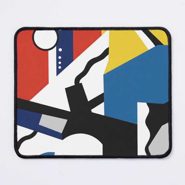 Item preview, "Bold Cubist Composition – Fernand Léger Inspired Art" designed and sold by TwoDotsStudio.