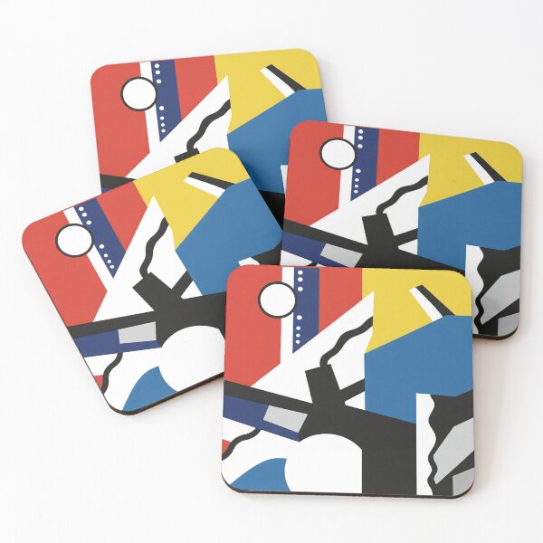 Item preview, "Bold Cubist Composition – Fernand Léger Inspired Art" designed and sold by TwoDotsStudio.