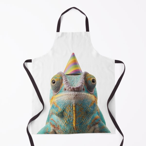 Item preview, Cute Chameleon with Party Hat Birthday Celebration designed and sold by LazyOwlStore.
