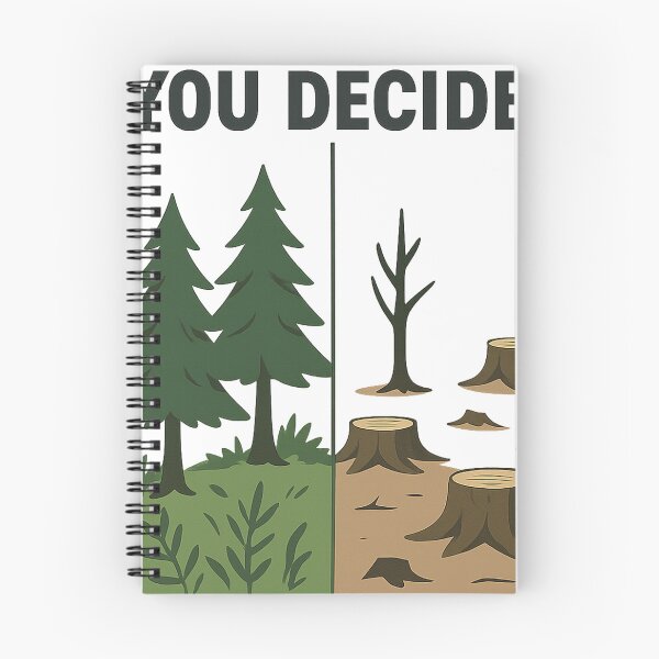 Item preview, You Decide – Forest vs. Deforestation Environmental Message designed and sold by Mjonkey.
