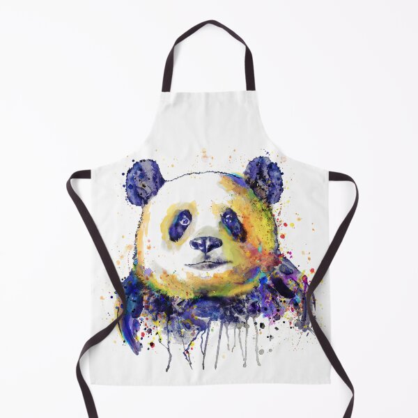 Item preview, Colorful Panda Head Watercolor designed and sold by caracatita75.