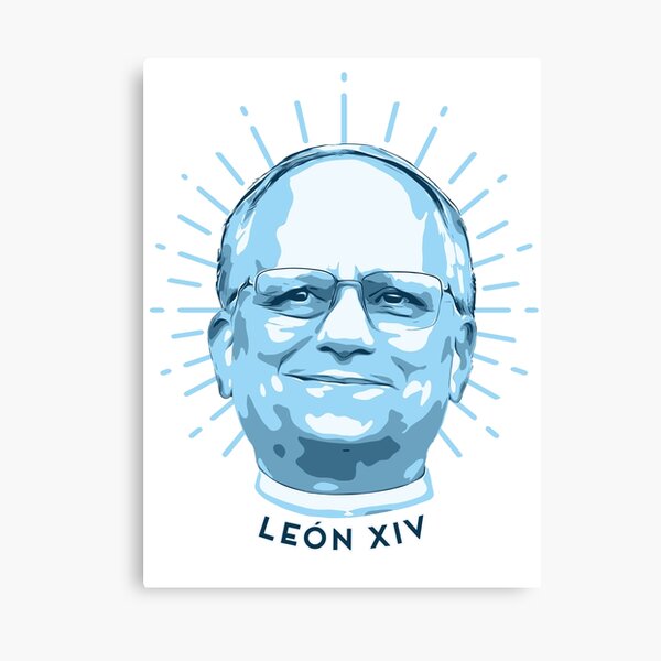 Vista previa del artículo con la obra «Papa León XIV – Retrato Papal Contemporáneo», diseñado y vendido por ratartdesign.