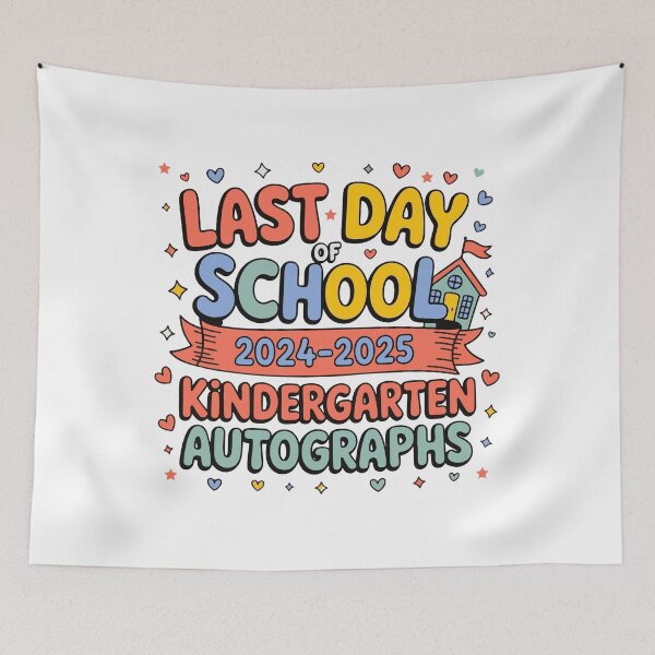 Item preview, Finally Last Day of School 2024-2025 Kindergarten Autographs designed and sold by ArtByKatti.