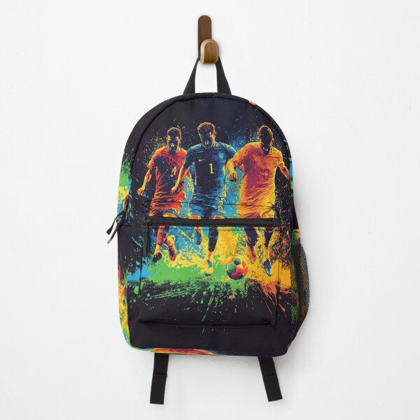 Item preview, Football players kicking up splashes of colour mid game Active Outdoors Inspired Art designed and sold by CDC40.
