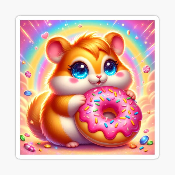 Item preview, Hamster Holding a Donut  designed and sold by Jbl55.