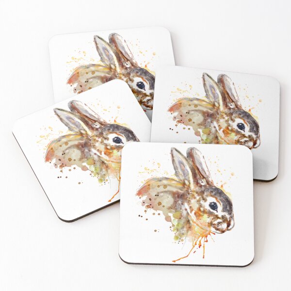 Item preview, Watercolor Bunny Portrait – Mr. Bunny designed and sold by caracatita75.