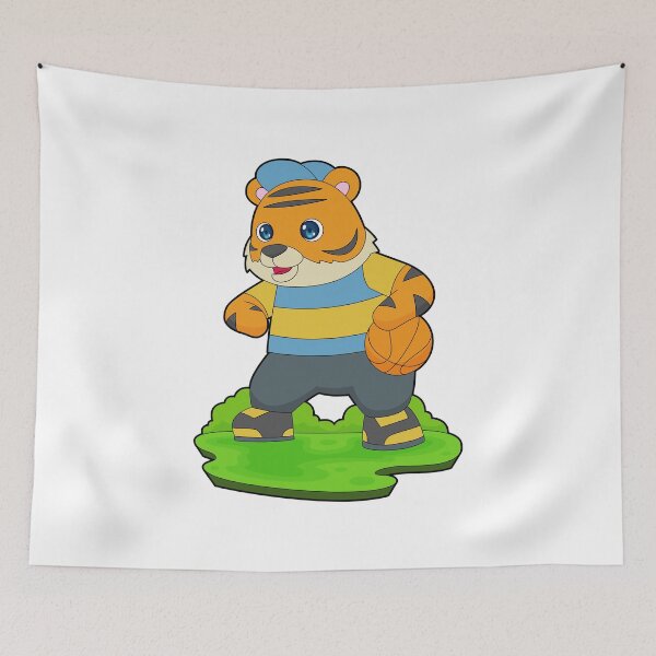 Item preview, Tiger Basketball player Basketball designed and sold by Snabdesign84.