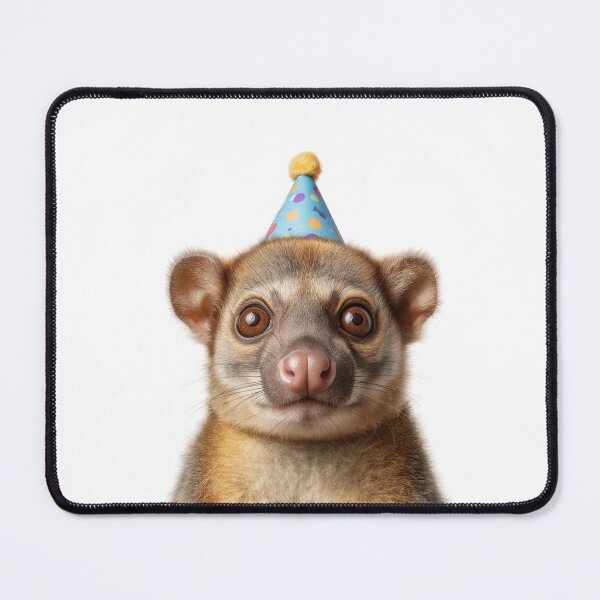 Item preview, Cute Kinkajou with Party Hat Birthday Celebration designed and sold by LazyOwlStore.
