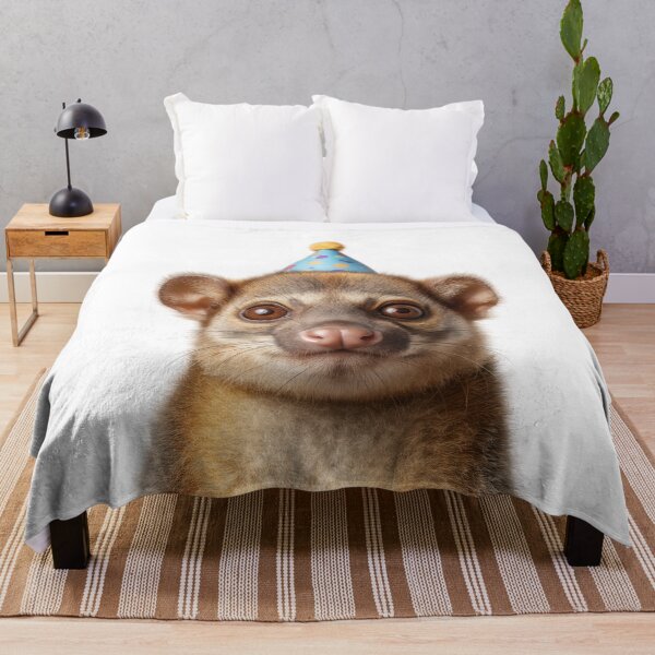 Item preview, Cute Kinkajou with Party Hat Birthday Celebration designed and sold by LazyOwlStore.