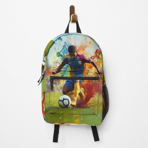 Item preview, Football players kicking up splashes of colour mid game Active Outdoors Inspired Art designed and sold by CDC40.