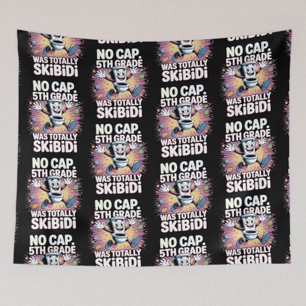 Item preview, No Cap 5th Grade Was Totally Skibidi designed and sold by AniArtPL.