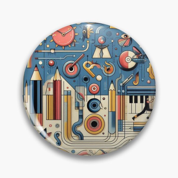 Item preview, "Modern Cubist Energy – Fernand Léger Inspired Art" designed and sold by TwoDotsStudio.