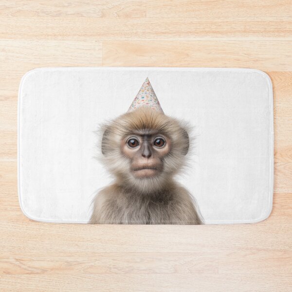 Item preview, Cute Langur with Party Hat Birthday Celebration designed and sold by LazyOwlStore.