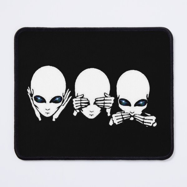 Item preview, See No Alien, Speak No Alien, Hear No Alien! designed and sold by Abducted Treasures.