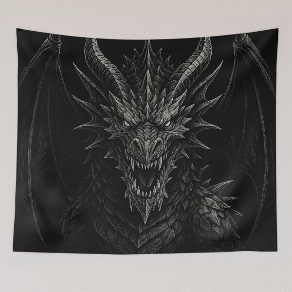Item preview, Wrath of the Abyss Dragon – Fierce Fantasy Beast Head-On designed and sold by Kowalsky88.