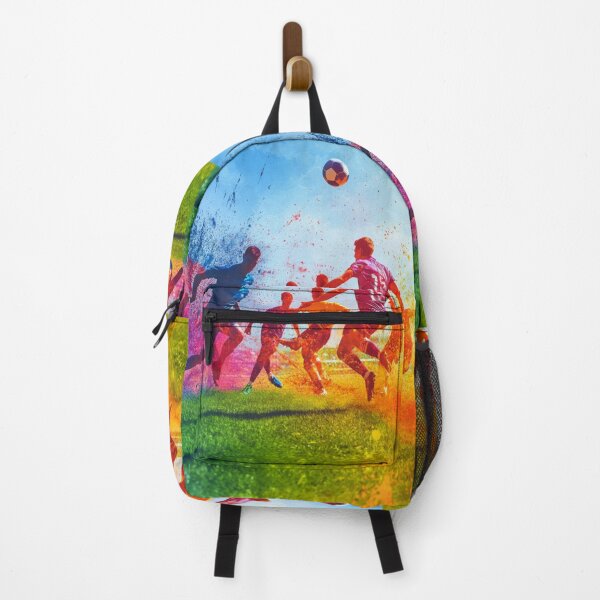 Item preview, Football players kicking up splashes of colour mid game Active Outdoors Inspired Art designed and sold by CDC40.