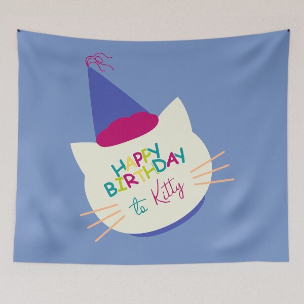 Item preview, Happy Birthday To Kitty designed and sold by AlginaPugachova.