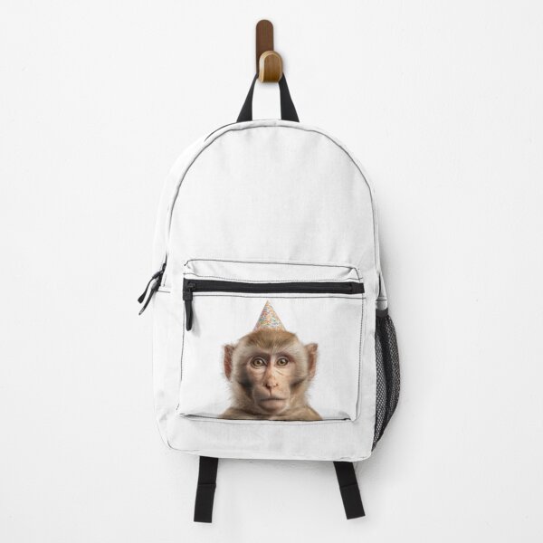 Item preview, Cute Macaque with Party Hat Birthday Celebration designed and sold by LazyOwlStore.