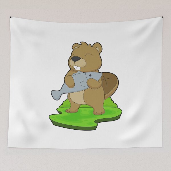 Item preview, Beaver Fisher Fish Fishing designed and sold by Snabdesign84.