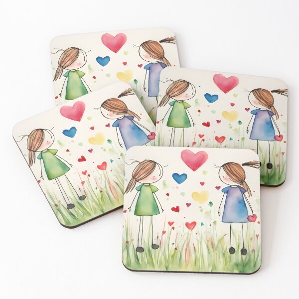Item preview, Two Happy Children designed and sold by CalmnessbyChoice.