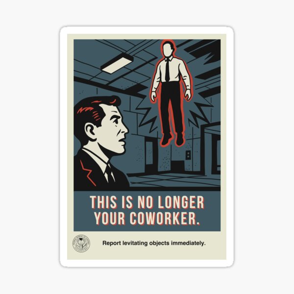 Artikel-Vorschau von Federal Bureau of Control – Plakat „Schwebende Objekte“, designt und verkauft von Deepwood.