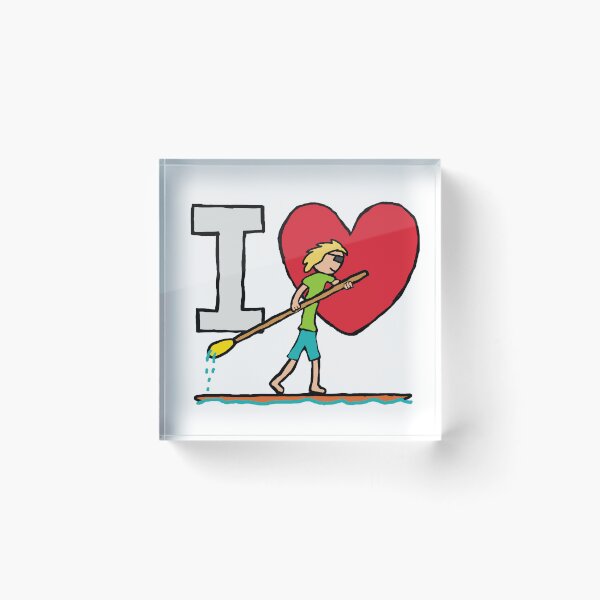 Item preview, I Love Paddleboarding designed and sold by Mark-Ewbie.