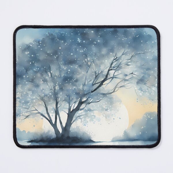 Item preview, Large Blue Silhouette Tree designed and sold by CalmnessbyChoice.