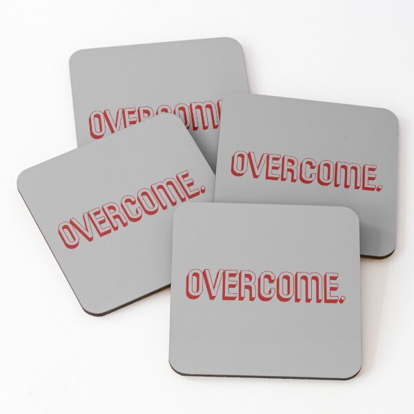 Item preview,  Overcome. – Minimalist Motivational Quote Design designed and sold by ViviNyks.