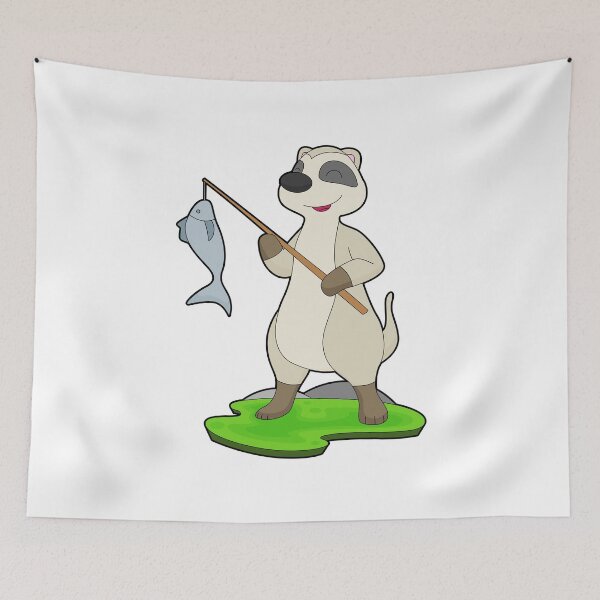 Item preview, Meerkat Fisher Fish Fishing designed and sold by Snabdesign84.