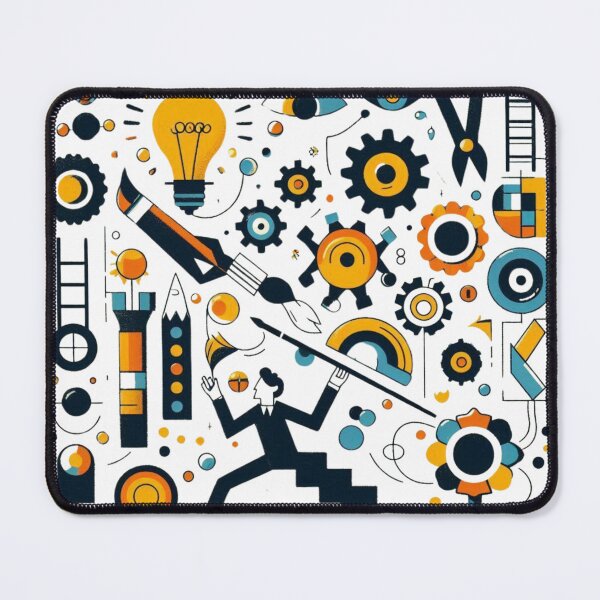 Item preview, "Bold Cubist Composition – Fernand Léger Inspired Art" designed and sold by TwoDotsStudio.
