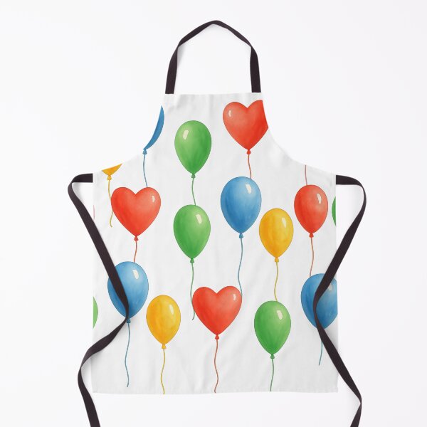 Item preview, Colorful Balloon Set – Party Balloons and Heart Shapes Illustration designed and sold by VikArt7.