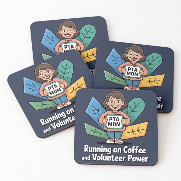 Item preview, PTA Mom Advocacy Coffee Lover And Volunteer Power designed and sold by SurrealArtSzysz.