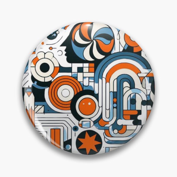 Item preview, "Bold Cubist Composition – Fernand Léger Inspired Art" designed and sold by TwoDotsStudio.