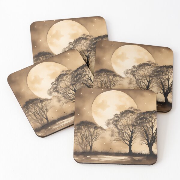 Item preview, Brown Silhouette Moon designed and sold by CalmnessbyChoice.