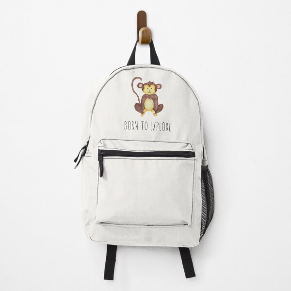 Item preview, Born to Explore – Watercolor Monkey Art designed and sold by Katherine Ann.